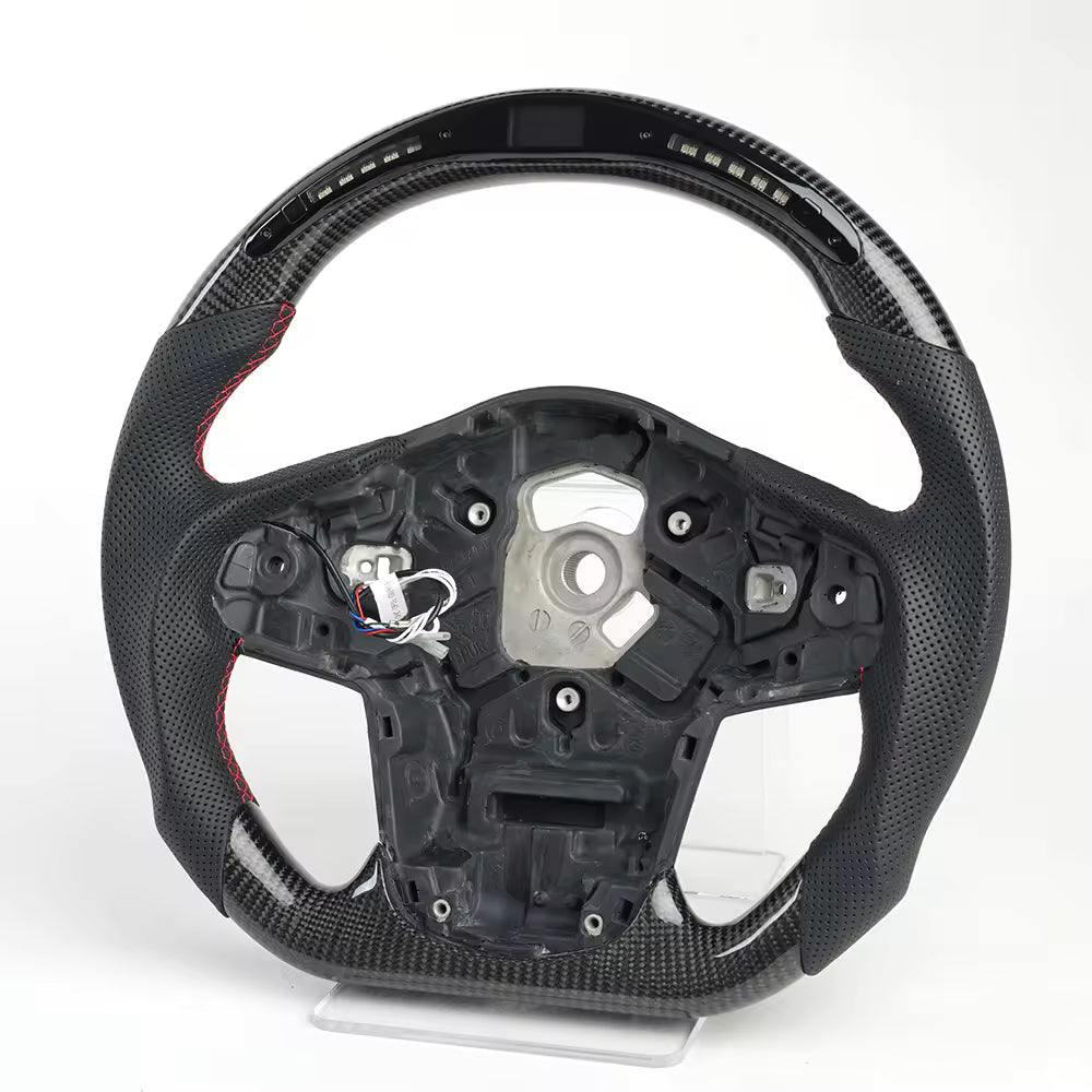LED Real Carbon Fiber Steering Wheel for Toyota GR Supra A90 MK5 2020+