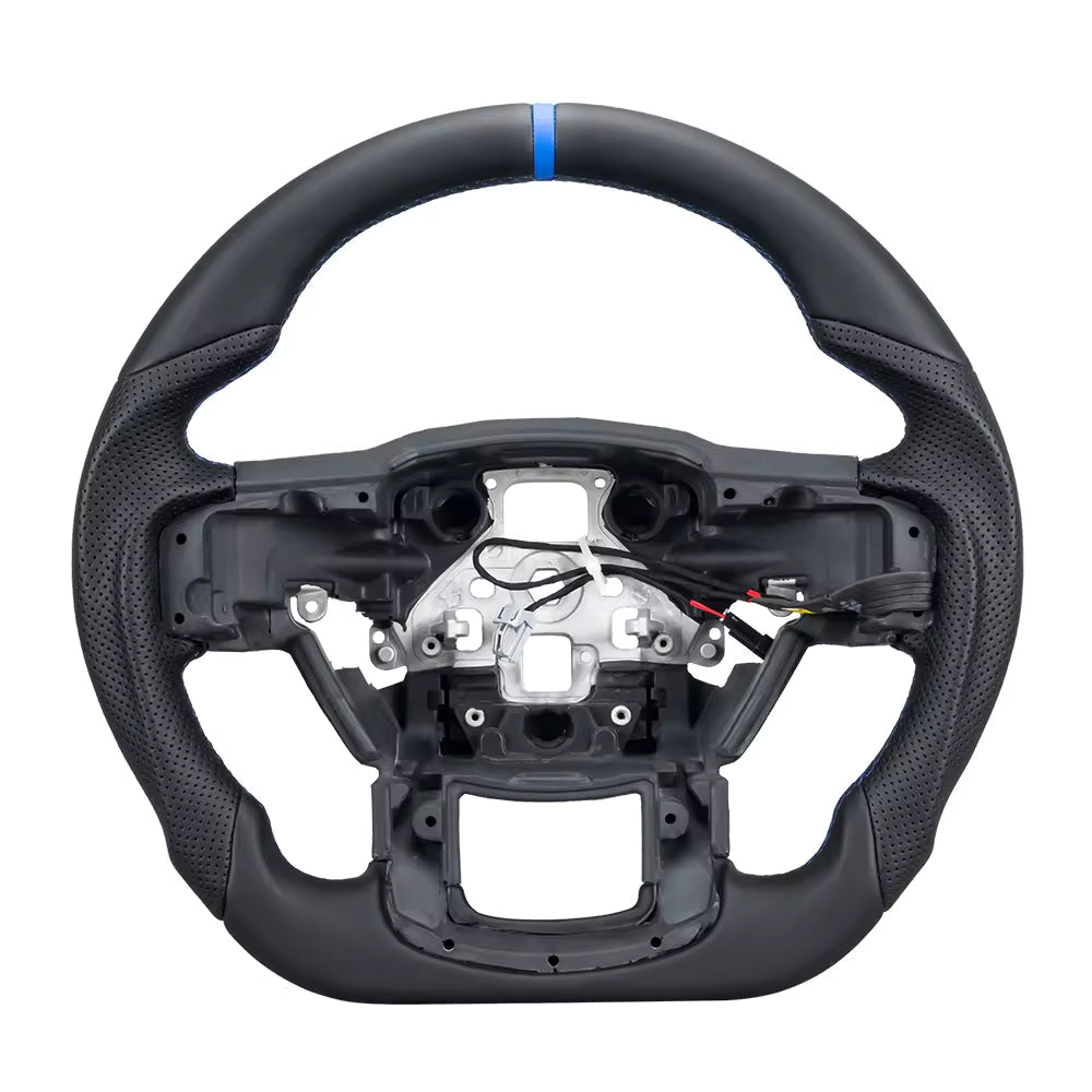 Real Carbon Fiber or Full Leather Heated Steering Wheel for Ford F-150 Raptor 2015-2020