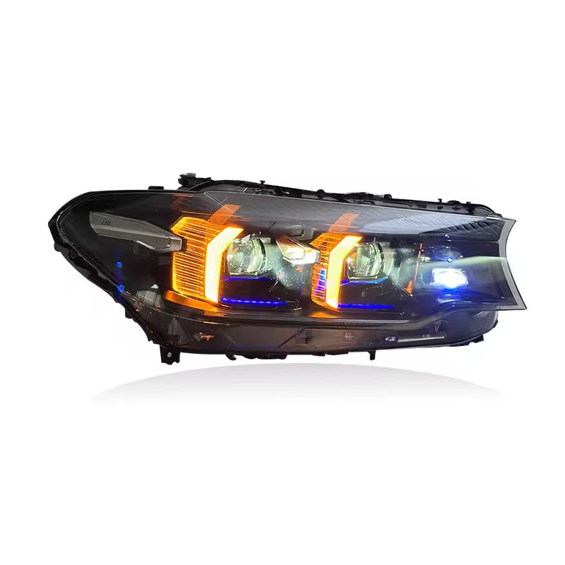 Dual Color LED Headlights Assembly for BMW 5 Series G30 G38 (2018–2020)