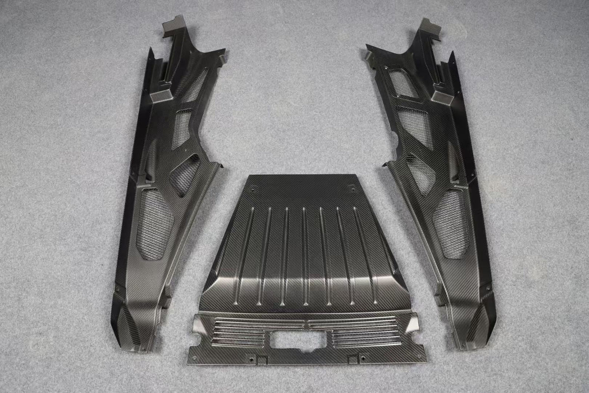 Carbon Fiber Engine Bay Cover Interior Trim - Lamborghini Huracan EVO