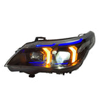 Dual Color LED Snake Eyes Headlights Assembly for BMW 5 Series E60 (2003–2010)
