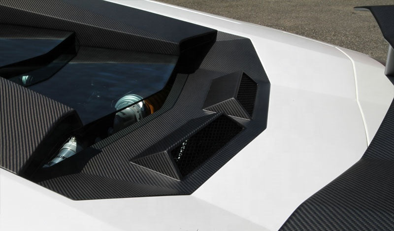 Carbon Fiber NT Style Engine Bonnet Air Intake Panel - Lamborghini Aventador