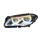 Dual Color Angel Eyes LED Headlights Assembly for BMW 5 Series F10 F18 (2011–2017)