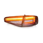 LED Tail Lights for Audi A4 2013-2016 with Dynamic Turn Signals
