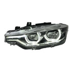 BMW 3 Series F30 / F31 / F35 V3 Silver Tri-Color LED Headlight Assembly (White / Yellow / Red DRL / LCI Style Look) 2012 - 2018 (Replaces 63117314531)