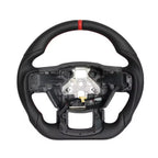 Leather Steering Wheel for Ford F-150 2015-2020 Heated Red Blue Stripe