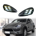 Dual-Color LED Headlights for Porsche Cayenne 958.1 2011-2014