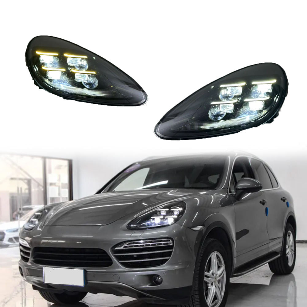 Dual-Color LED Headlights for Porsche Cayenne 958.1 2011-2014