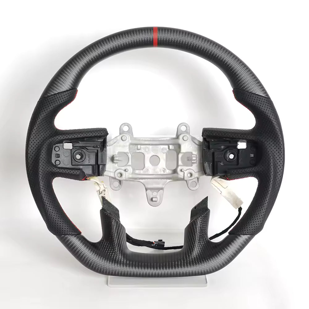Matte Carbon Fiber Heated Steering Wheel for Ram 1500 & Ram TRX 2019–2024