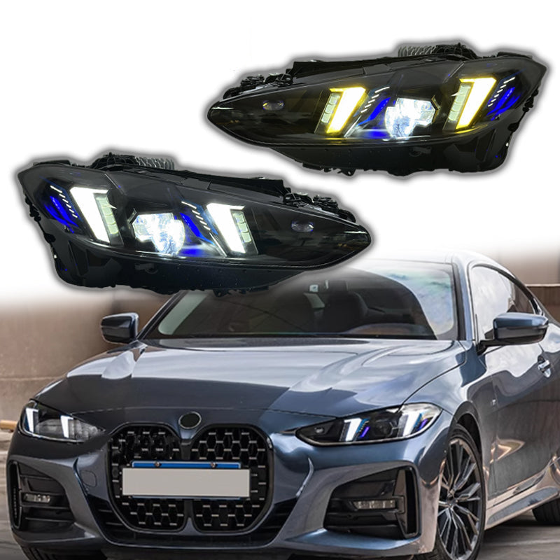 Dual Color LED Headlights Assembly for BMW G22 G23 G80 G82 (2021–2025)