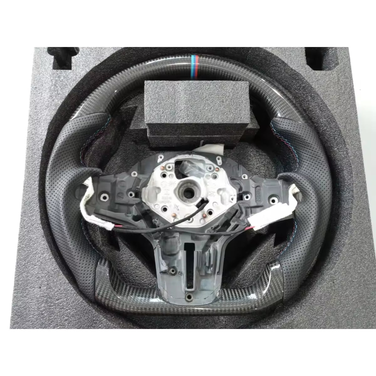 Real Carbon Fiber Heated M Sport Steering Wheel for BMW G Series M5, M8, X3M, X5, X6 & X7