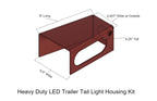 Heavy Duty LED Trailer Tail Light Kit 3/16 Steel By Gatekeeper Off-Road