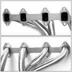 66-76 Ford F-100 F-150 F-250 V8 352-390 FE 4WD Long Tube Headers Stainless Steel