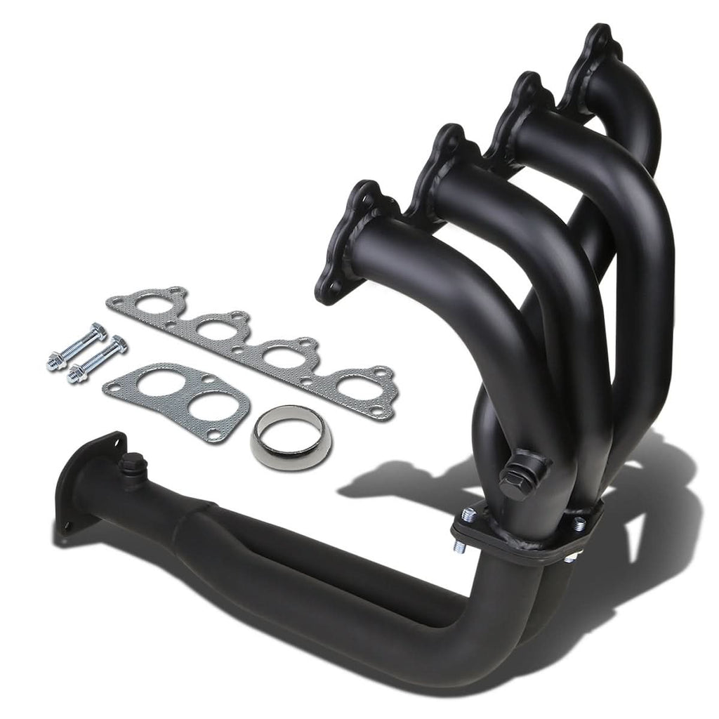 88-00 Honda Civic/Del Sol/CRX Header - Stainless Steel Black