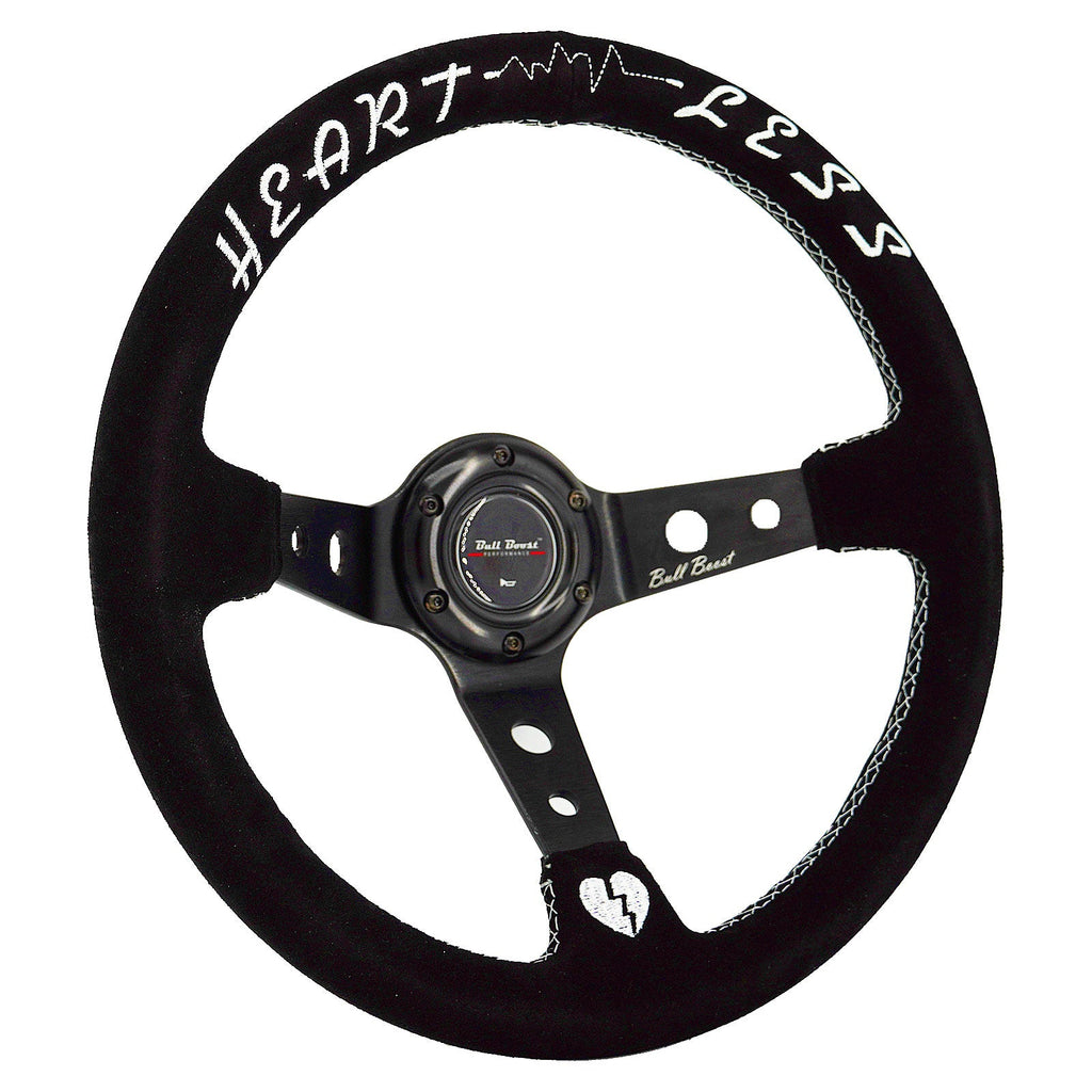 Universal Heartless 350mm 3"Deep Dish 6-Bolt Steering Wheel | 150 Entries by Bull Boost Performance