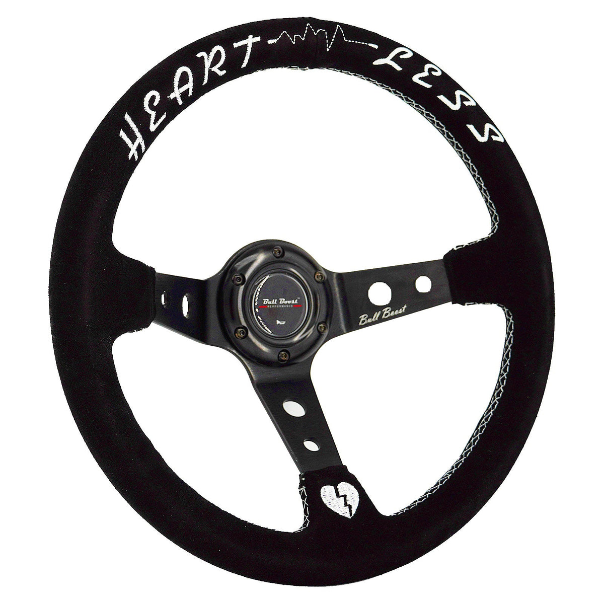 Universal Heartless 350mm 3"Deep Dish 6-Bolt Steering Wheel | 150 Entries by Bull Boost Performance