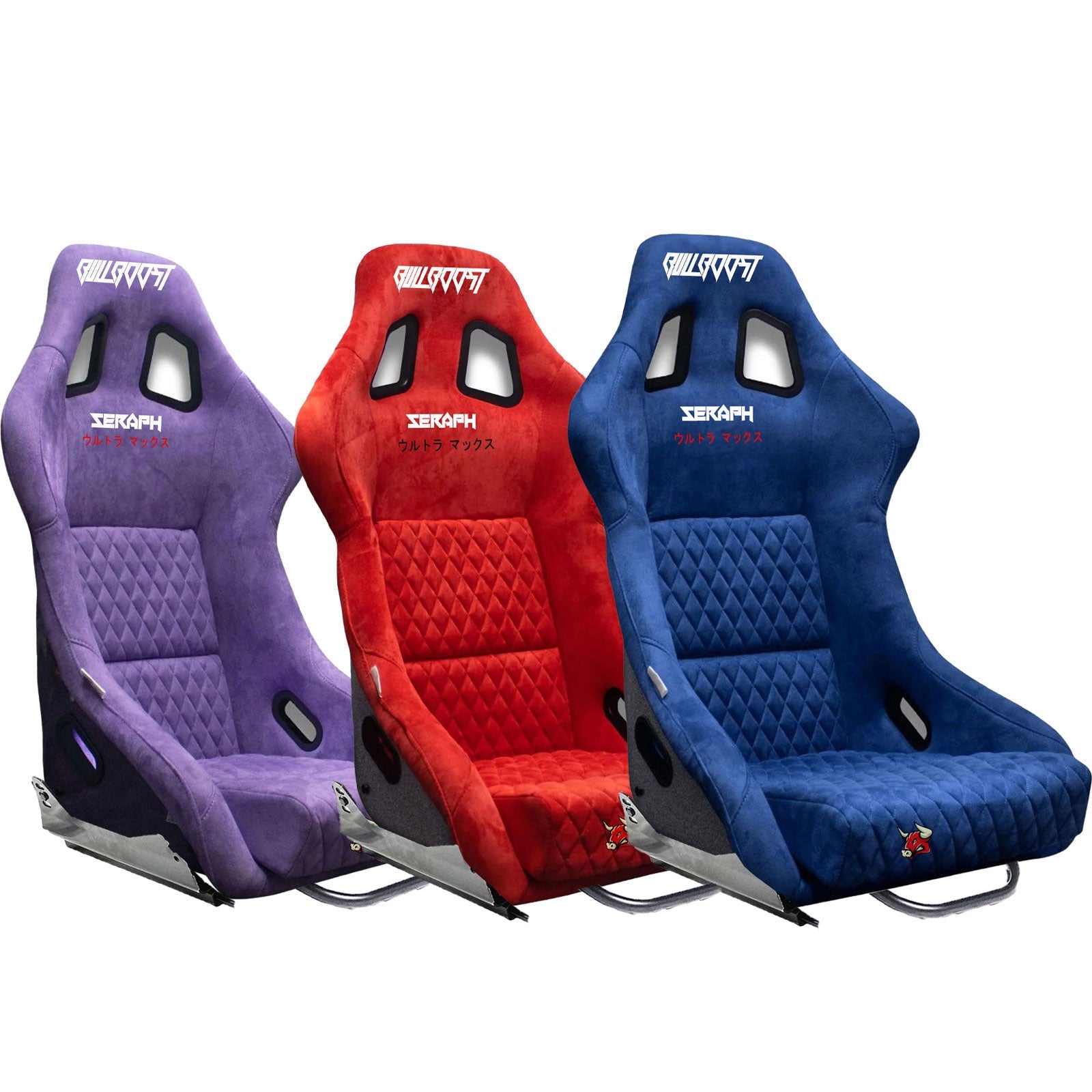 Bull Boost Adjustable Racing Lowered Ultra Max Bucket Seat w/ Seat Rails - Bull Boost Performance