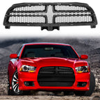 2012-2014 Dodge Charger SRT8 OE Style Unpainted Front Upper Grille ABS