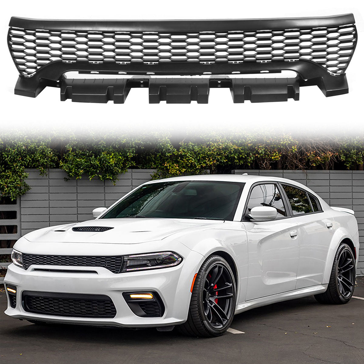 2020-2023 Dodge Charger Widebody OE Style Front Bumper Upper Grilles