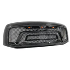 2006-2009 Dodge Ram 1500 2500 3500 Black Grille W/Signal Light