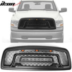 2009-2012 Dodge Ram 1500 Gloss Black Front Upper Grille W/Signal Light