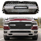 2019-2024 Dodge Ram 1500 Front Hood Grill with Switchback Turn Signal