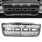 2004-2008 Ford F150 R Style Front Bumper Upper Grille W/ LED Lights