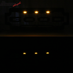 2017-2019 F-250 F-350 R Style Front Bumper Hood Grille Matte Black