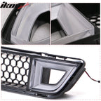 2015-2017 Ford Mustang IKON Front Lower Grill Mesh Grille With Light