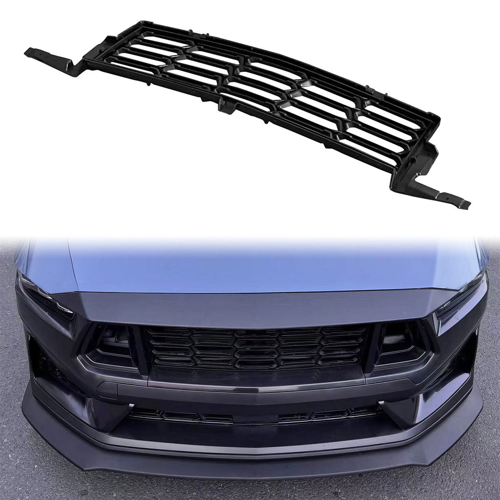 2024-2025 Ford Mustang Dark Horse Front Bumper Upper Mesh Grille ABS
