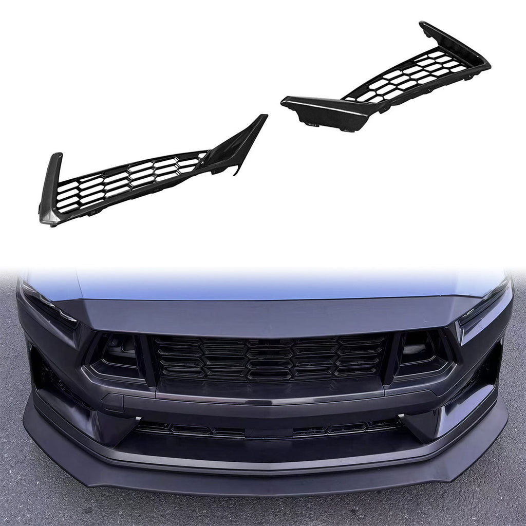 2024-2025 Ford Mustang Dark Horse Front Bumper Lower Side Grille ABS