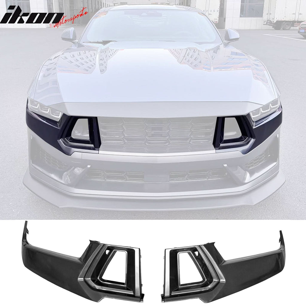 2024-2025 Ford Mustang Dark Horse Front Bumper Upper Lower Grilles ABS