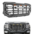 2016-2019 GMC Sierra 1500 Front Bumper Hood Grille Mesh Hood Guard