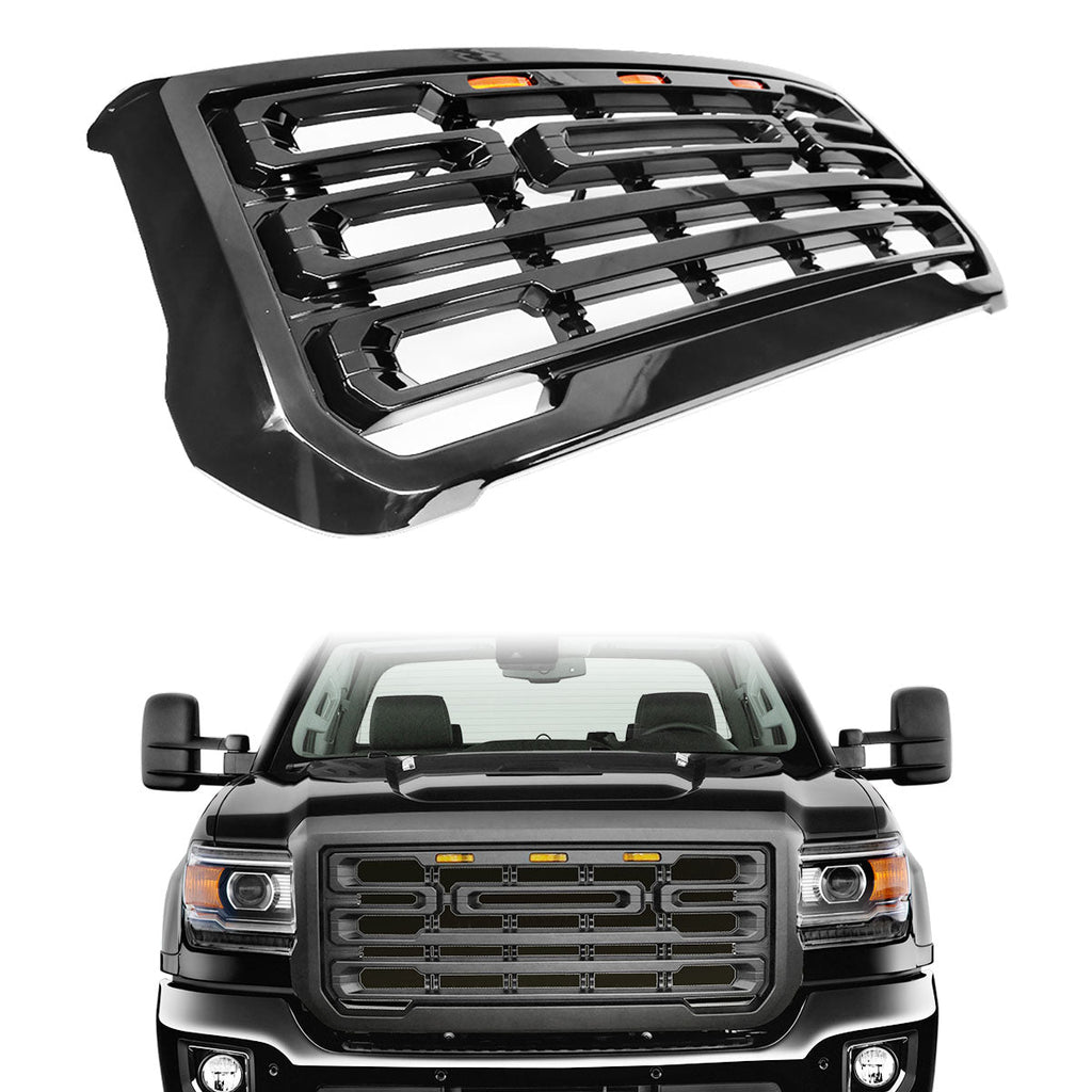 2015-2019 GMC Sierra 2500 3500 Front Grille Guard with Signal Light