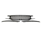 2016-2021 Honda Civic Coupe Sedan Hatchback Mesh Grille w/2PC Eyebrows