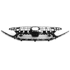 2022-2024 Honda Civic Sedan Rock Style Upper Grille Gloss Black ABS