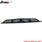 1999-2000 Honda Civic Mugen Style Unpainted Mesh Front Hood Grille ABS