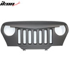 1997-2006 Jeep Wrangler TJ V1 Black Angry Bird Front Hood Grille ABS