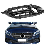 2019-2020 Benz W205 C300 Vertical Unpainted Front Grille w/Camera Hole