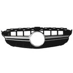 2015-2018 Benz W205 C-Class Vertical AMG Style Silver Front Grille