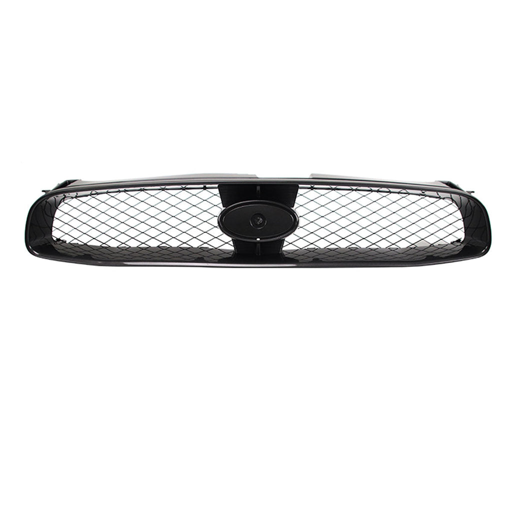 2004-2005 Subaru Impreza STI Style Front Bumper Grille Gloss Black ABS