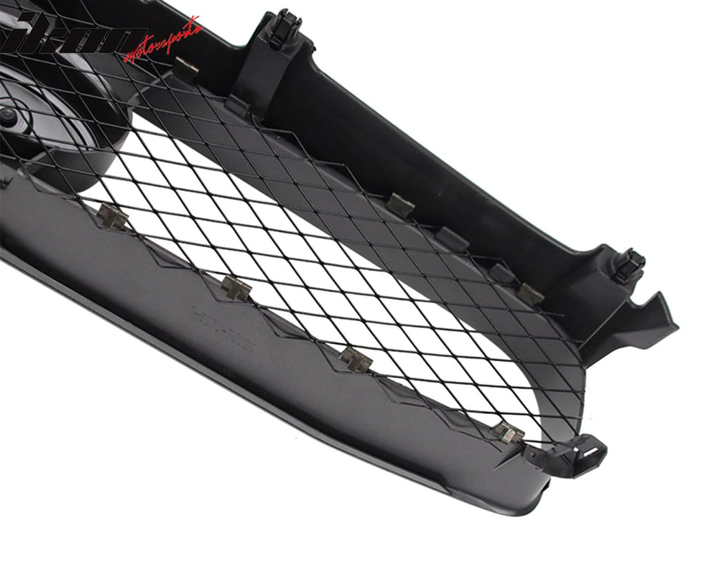 2004-2005 Subaru Impreza STI Style Front Bumper Grille Gloss Black ABS
