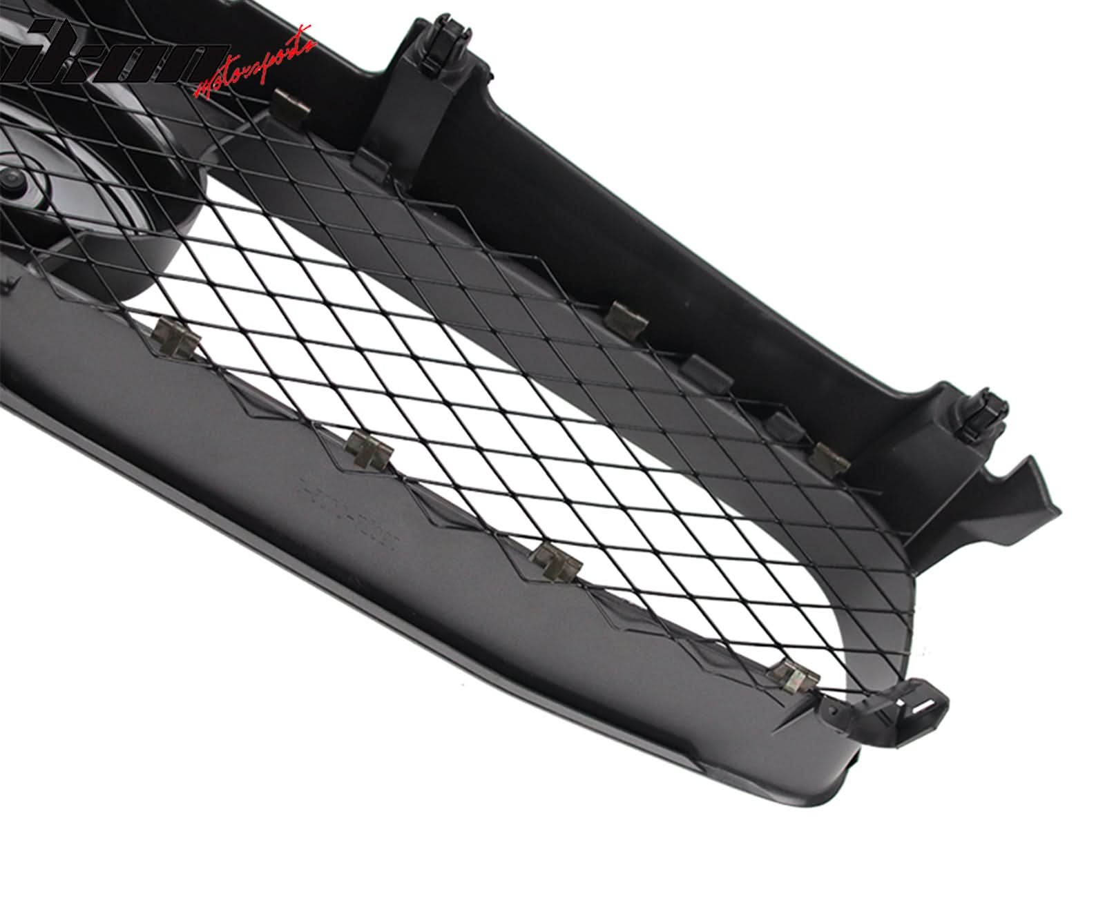 2004-2005 Subaru Impreza STI Style Front Bumper Grille Gloss Black ABS