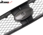 2004-2005 Subaru Impreza STI Style Front Bumper Grille Gloss Black ABS