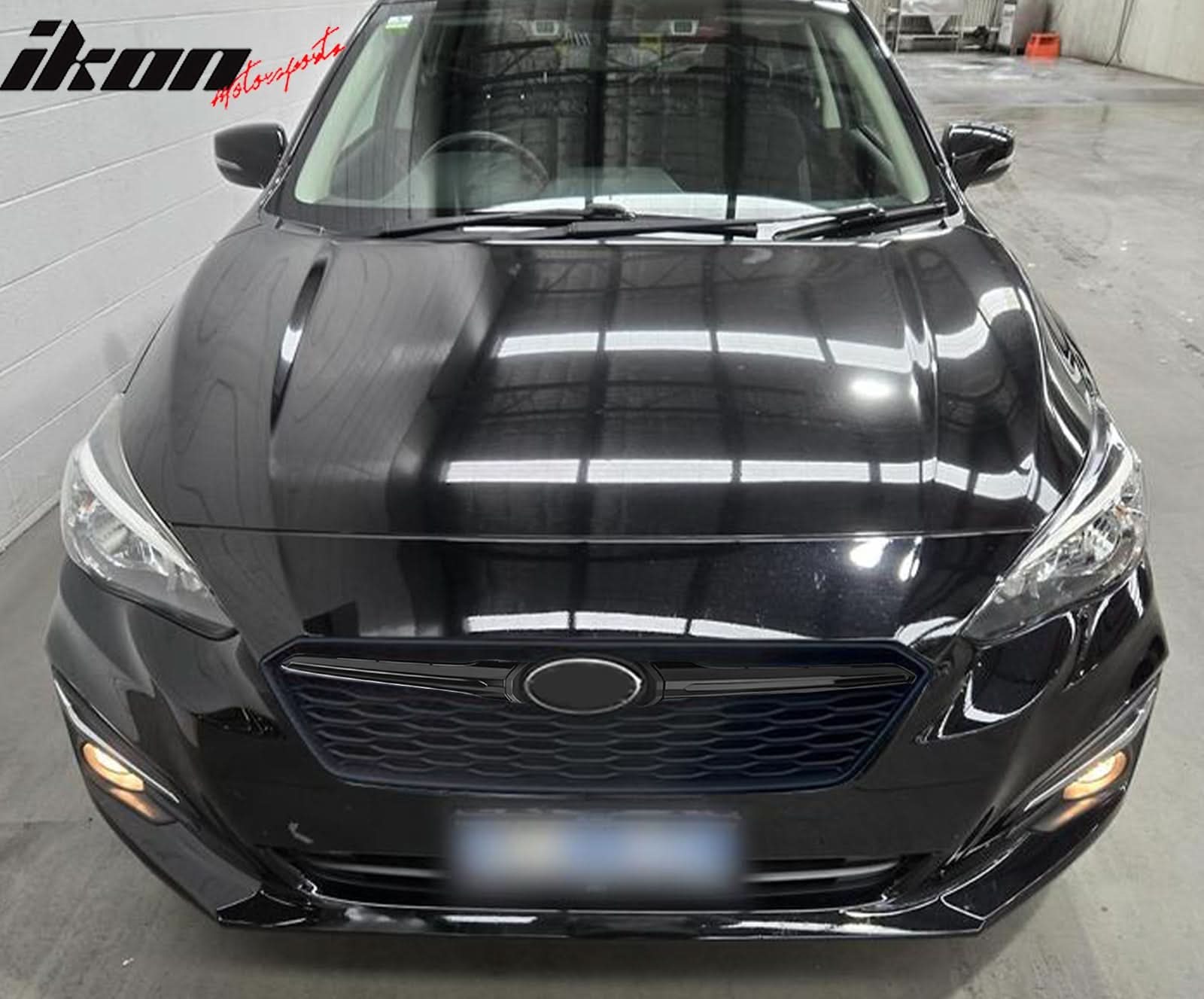 2017-2019 Subaru Impreza OE Front Bumper Grille Gloss Black ABS