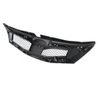 2008-2010 Subaru Impreza WRX OE Style Grille Matte Black W/ Silver ABS