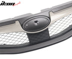 2008-2010 Subaru Impreza WRX OE Style Grille Matte Black W/ Silver ABS
