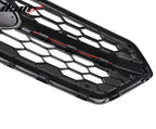 2018-2021 Subaru WRX Gloss Black W/ Red STI Style Front Grille ABS