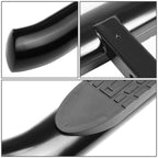 2 Inch Receiver Hitch Step - 37 Inch 4 Inch Oval Step Black