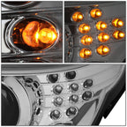 04-07 BMW 5 Series LED Headlights Chrome Housing H1/H7 Bulbs